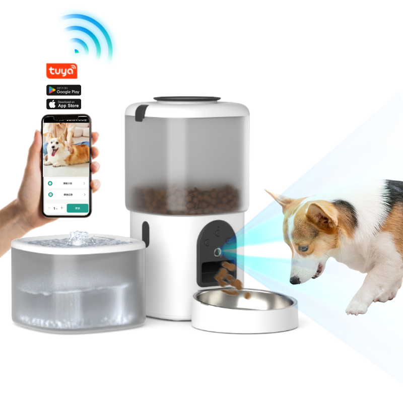 TippyCare Smart 2-in-1 Pet Feeder &amp; Water Dispenser – The Ultimate Feeding Solution for Your Pet!